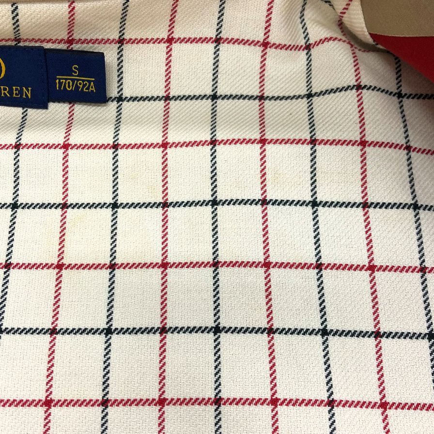 美品◆ポロ ラルフローレン ショートコート メンズ ベージュ サイズS POLO RALPH LAUREN 【AFB21】