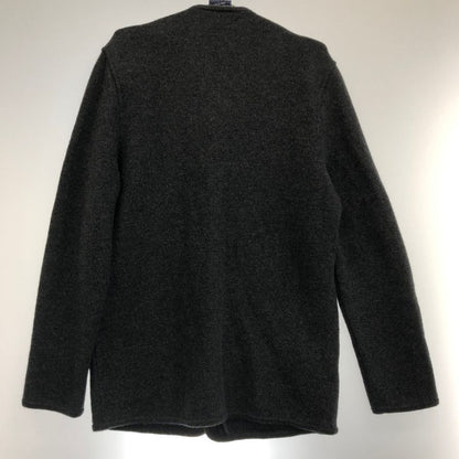 中古◆ガイガー ノーカラー ジャケット ウール オーストリア製 メンズ サイズ50 グレー GEIGER 【AFF23】