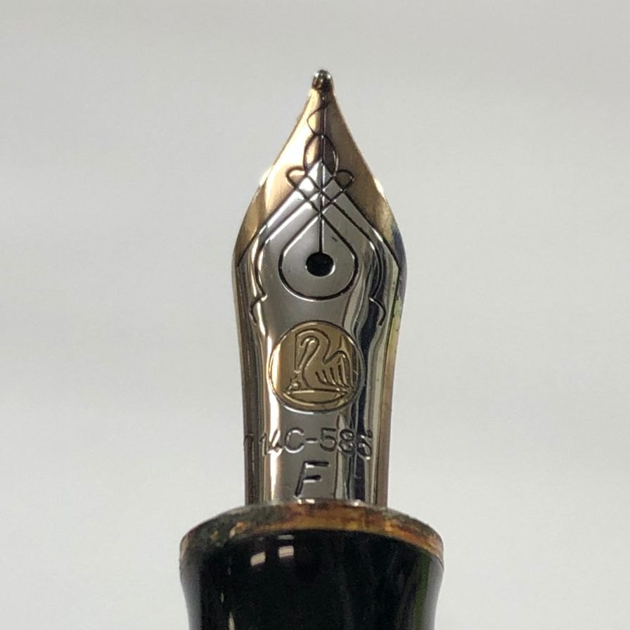 ペリカン 万年筆 スーベレーン 青縞 ブルーストライプ ペン先14C-585 F字 PELIKAN Souveran【AFI2】