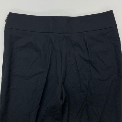 アルマーニ コレツィオーニ ノープリーツパンツ サイドジップ ウール レディース サイズ40 ブラック  ARMANI COLLEZIONI 【AFB13】