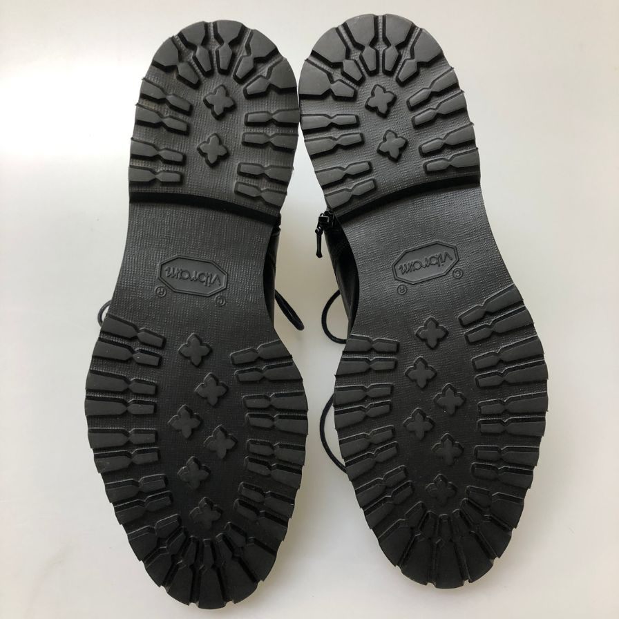 ダブルエイチ フンシャルカーフレザー サイドジップブーツ WHS0740 メンズ  サイズ75（25.5cm相当） ブラック W.H 約25.5cm【41-2】