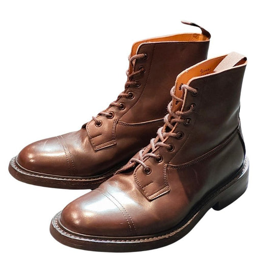 トリッカーズ カントリーブーツ グラスミア M6895 メンズ サイズ8 ブラウン系 Tricker's GRASSMERE ブーツ 約26.0cm【LA】【中古】