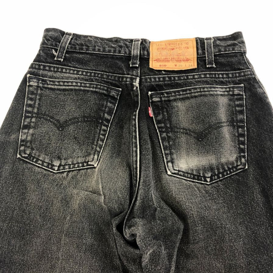 リーバイス デニム 560 90S ボタン裏585 USA製 ブラック メンズ W29 L34 LEVI’S 【AFB44】