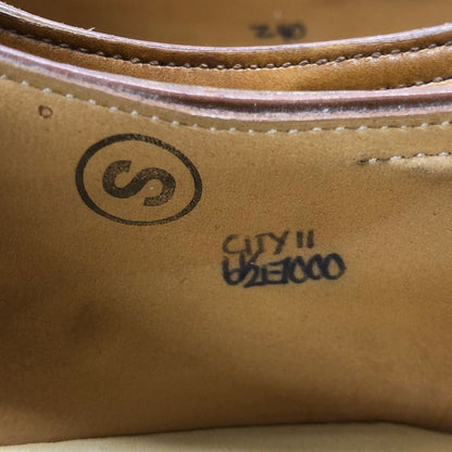 ジョンロブ レザーシューズ シティ2 カーフ ストレートチップ 7000ラスト サイズUK6.5E ブラウン JOHN LOBB CITY ビジネスシューズ 約25.0cm【LA】【中古】