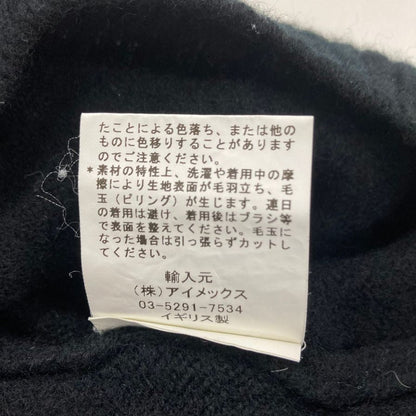 中古◆マーズニットウェア ニットセーター モックネック ウール SS2496-0F ブラック メンズ サイズL 英国製 Mars Knitwear 【AFB19】