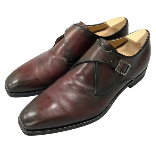 ベルルッティ レザーシューズ シングルモンク メンズ サイズ8.5 バーガンディ  Berluti 約26.5cm【AFC33】