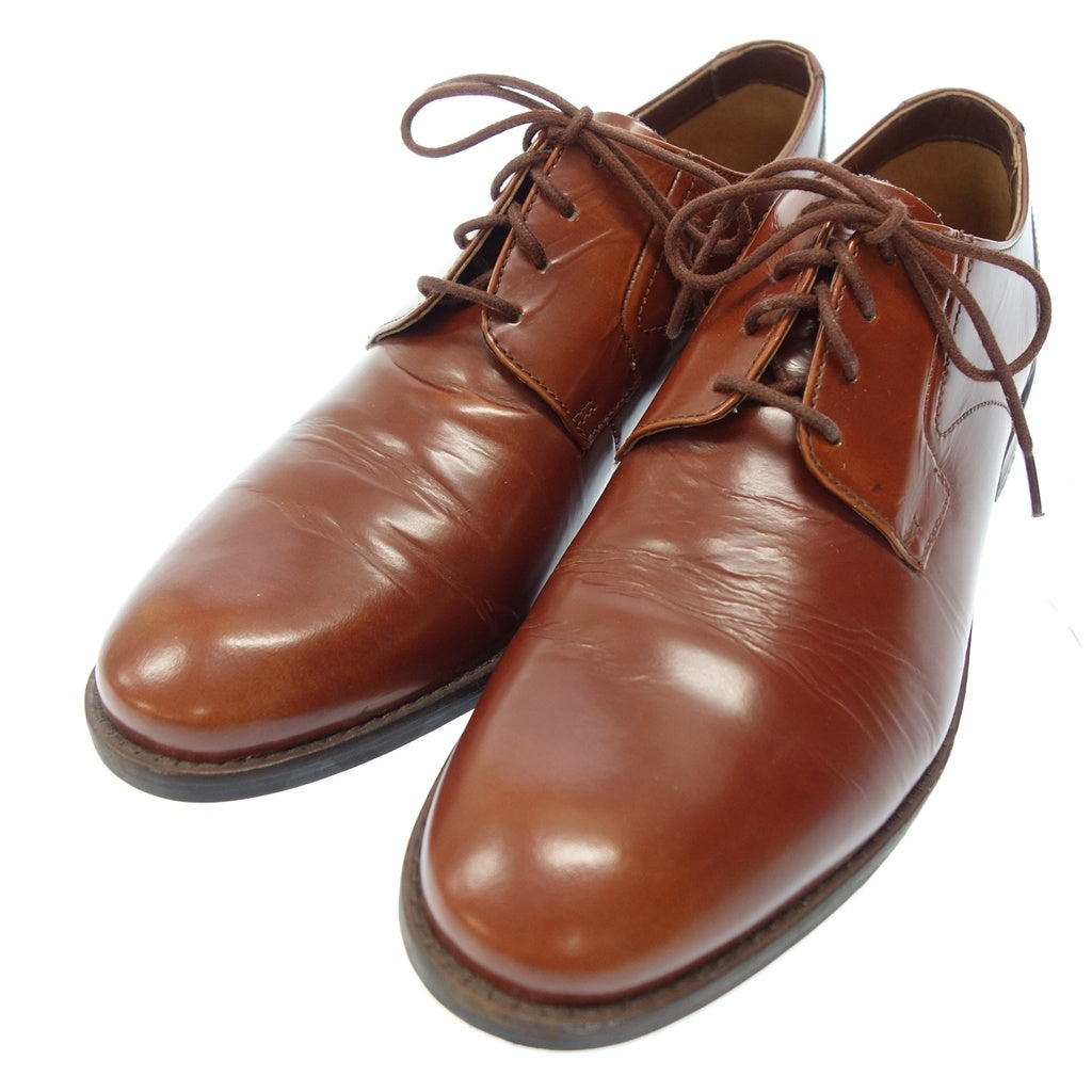 Used ◆Clarks leather shoes outer feather plain toe men's brown size 25.5 Clarks [AFC31] 