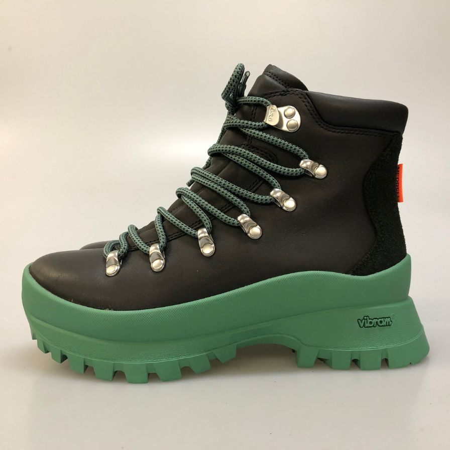 メレル ブーツ トレッキングブーツ Bristol MID レディース サイズ23 ブラック グリーン系 MERRELL 約23.0cm【AFD13】
