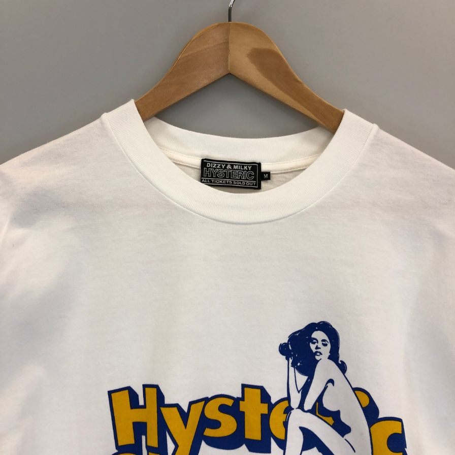 極美品◆ヒステリックグラマー 長袖Tシャツ DO ANYTHING ホワイト メンズ サイズM HYSTERIC GLAMOUR 【AFB34】