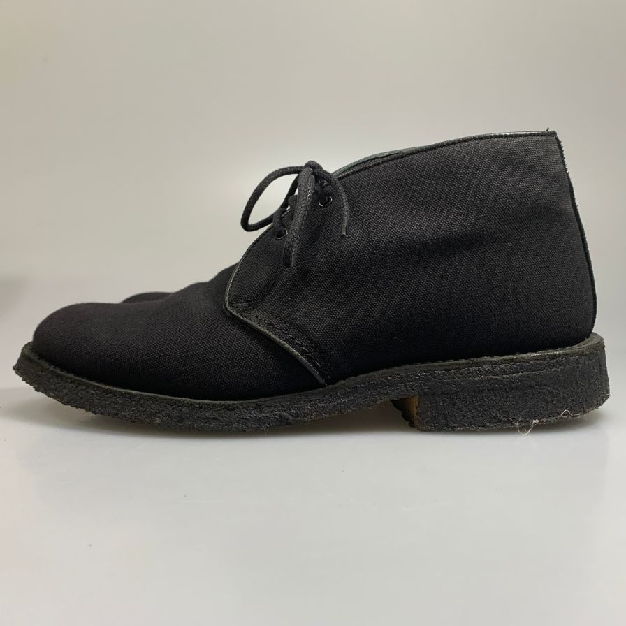 トリッカーズ×マーガレットハウエル チャッカブーツ キャンバス クレープソール ブラック サイズUK8.5 Tricker`s 約27.0cm【AFD15】