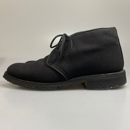 トリッカーズ×マーガレットハウエル チャッカブーツ キャンバス クレープソール ブラック サイズUK8.5 Tricker`s 約27.0cm【AFD15】