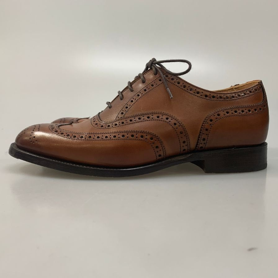 トリッカーズ ノーフォーク ウイングチップ ブラウン サイズUK6.5 Tricker's ビジネスシューズ 約25.5cm【LA】【中古】