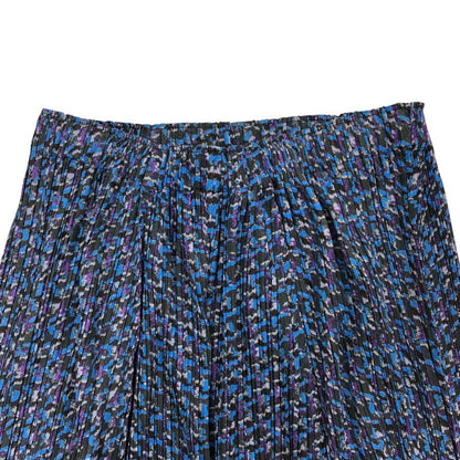 プリーツプリーズ イッセイミヤケ スカート 総柄 ブルー系 レディース サイズ3 PP43-JG894 PLEATS PLEASE ISSEY MIYAKE【AFB34】
