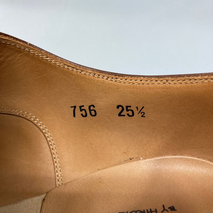 スコッチグレイン ベルオム 756 レザーシューズ ブラウン 25.5cm SCOTCH GRAIN 約25.5cm【AFC40】