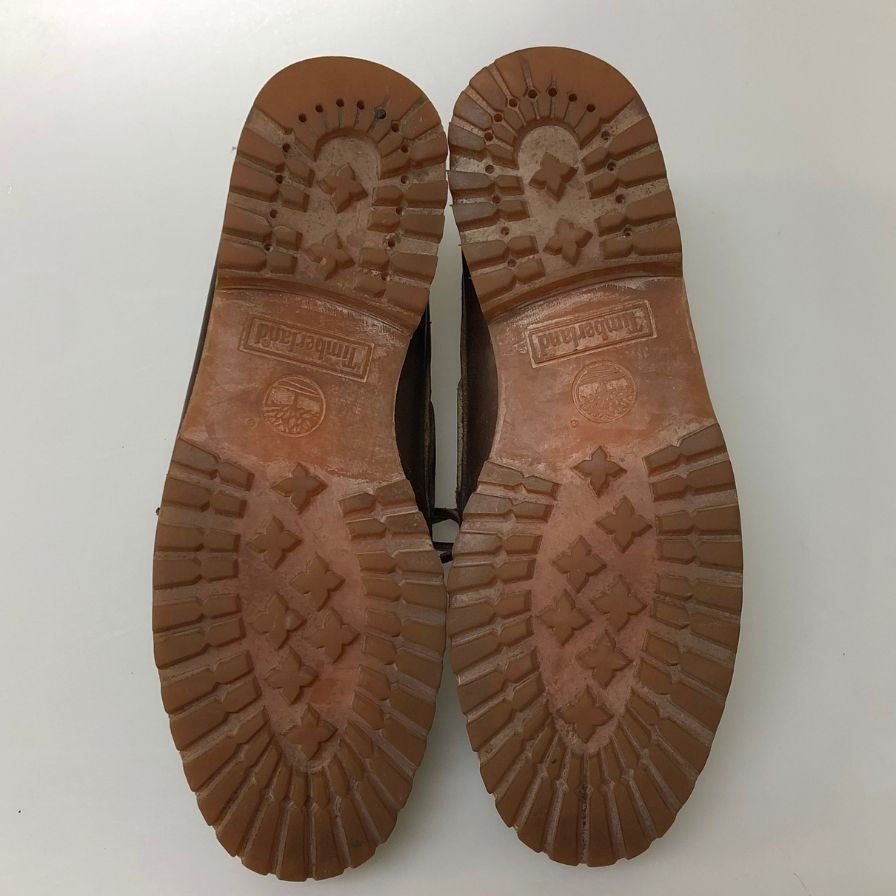 ティンバーランド 3アイレット レザー モカシンシューズ 30003 メンズ サイズ75W ブラウン Timberland 約25.5cm【AFC35】