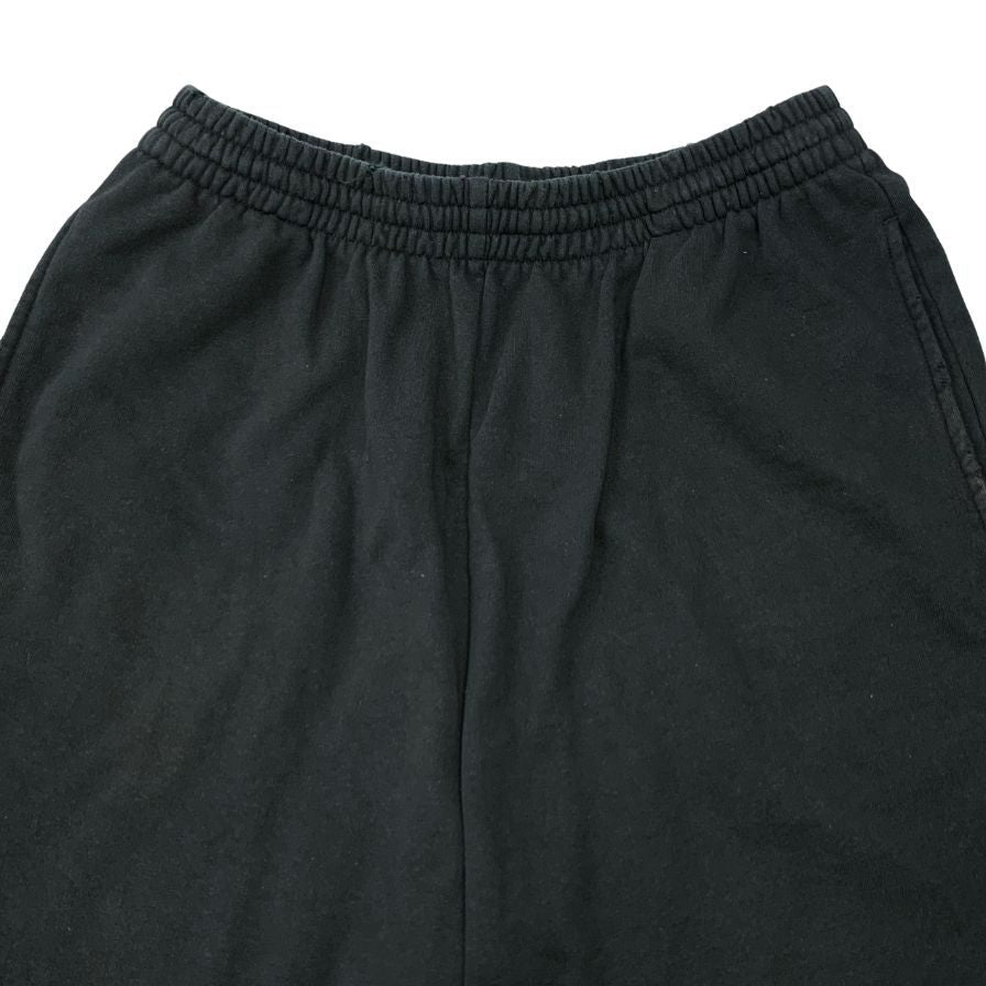 バレンシアガ 24SS ハーフパンツ スウェット ダメージ加工 ブラック ユニセックス サイズXXS 676137 BALENCIAGA 【AFB32】