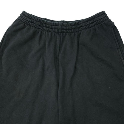 バレンシアガ 24SS ハーフパンツ スウェット ダメージ加工 ブラック ユニセックス サイズXXS 676137 BALENCIAGA 【AFB32】
