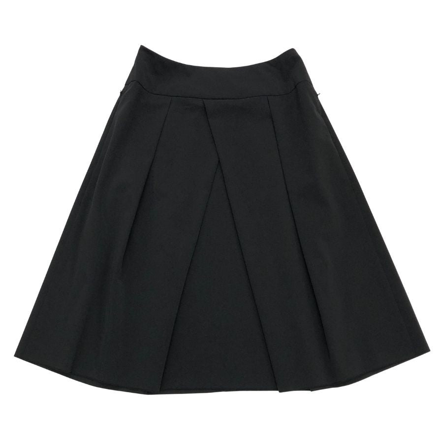 フォクシーニューヨーク スカート フレア 膝丈 18661 ブラック レディース サイズ38 FOXEY NEWYORK【AFB41】