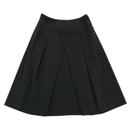 フォクシーニューヨーク スカート フレア 膝丈 18661 ブラック レディース サイズ38 FOXEY NEWYORK【AFB41】