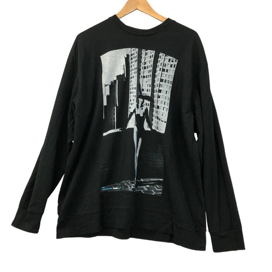 美品◆ザ インターナショナル イメージズ コレクション ロングスリーブTシャツ ミリタリー ブラック メンズ サイズL THE INTERNATIONAL IMAGES COLLECTION 【AFB41】