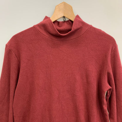 美品◆ダブルアールエル ラルフローレン 90S 三ツ星タグ モックネックニット レッド サイズM RRL RALPH LAUREN 【AFB52】