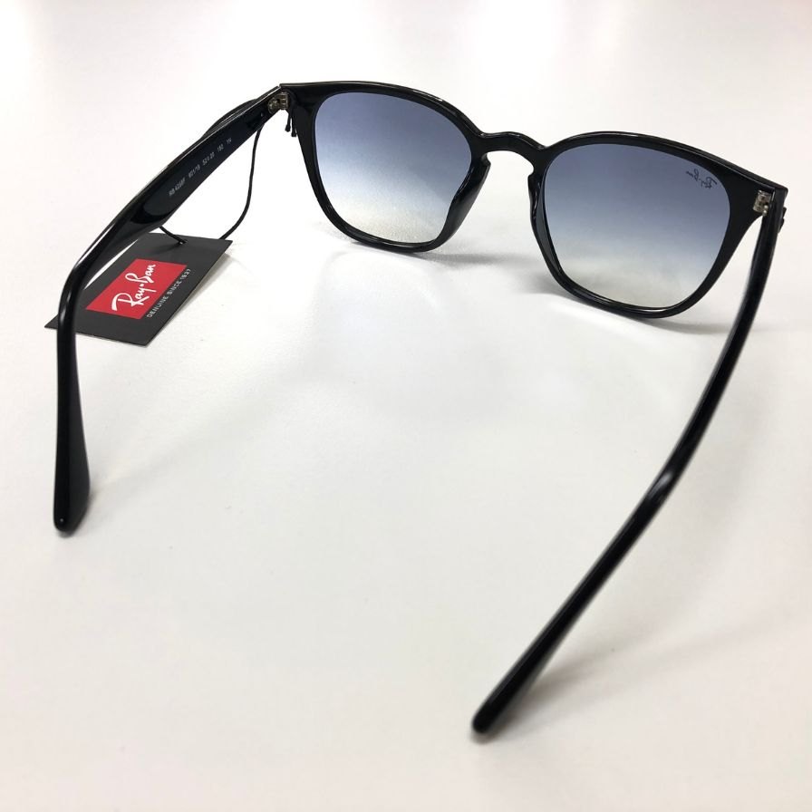 レイバン サングラス RB4258F カラーレンズ セルフレーム ウェリントン ブルー ブラック Ray Ban【AFI18】