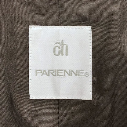美品◆パリエンヌ ロング コート ベビー ラム ファー ジャケット ブラウン レディース サイズ6 PARIENNE 【AFF19】