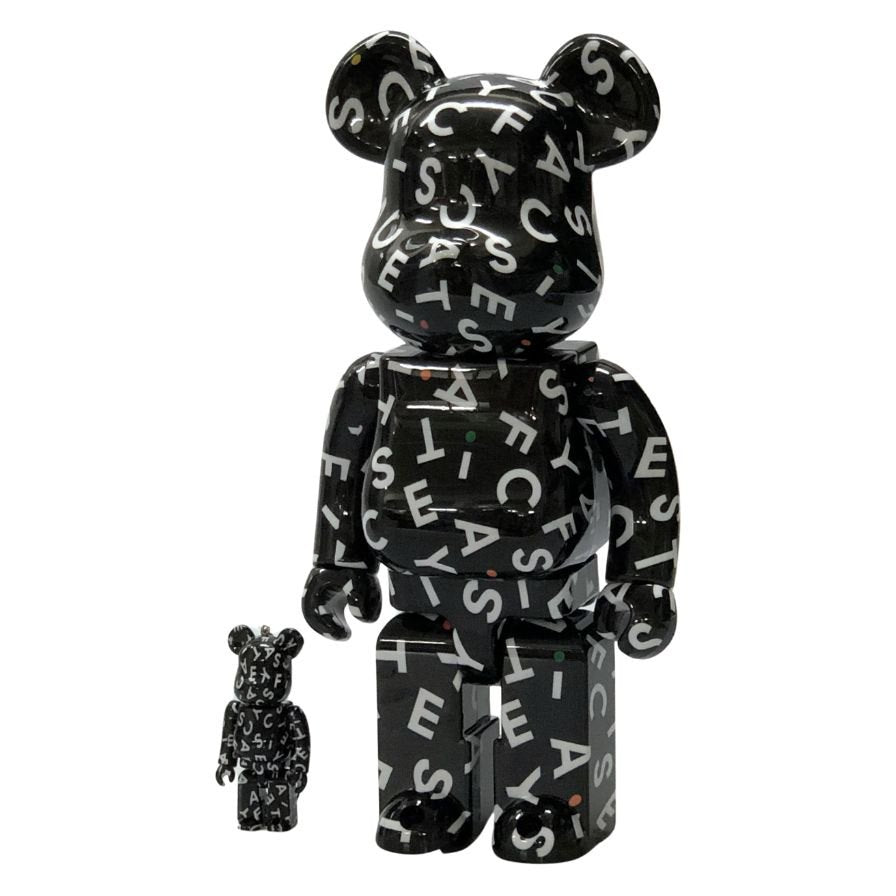 ベアブリック × ケースティファイ メディコムトイ ブラック BE@RBRICK × CASETiFY 10th Anniversary【AFI19】【中古】