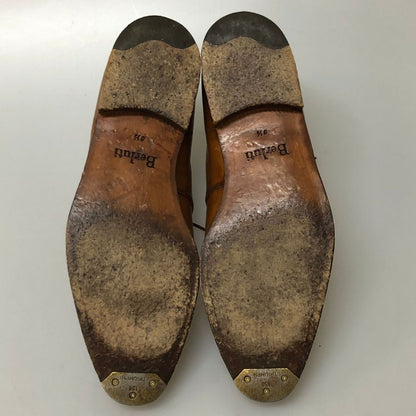 ベルルッティ レザー 内羽根 ドレスシューズ プレーントゥ メンズ サイズ8.5 ブラウン Berluti 約27.5cm【PTM3】