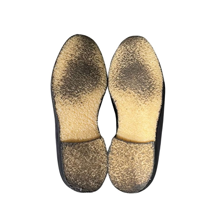 クロケット&ジョーンズ レザーシューズ フルブローグ チェビオット スエード ブラック ホワイト サイズ6E メンズ  CROCKETT&JONES CHEVIOT ビジネスシューズ 約25.0cm【LA】【中古】