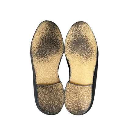 クロケット&ジョーンズ レザーシューズ フルブローグ チェビオット スエード ブラック ホワイト サイズ6E メンズ  CROCKETT&JONES CHEVIOT ビジネスシューズ 約25.0cm【LA】【中古】