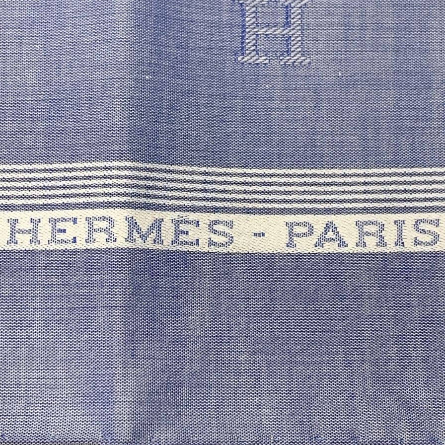 新品‼️HERMES ブルー　ハンカチ　47cm×47cm エルメスハンカチ 2枚セット H柄 マジェンダ/水色 ユニセックス
