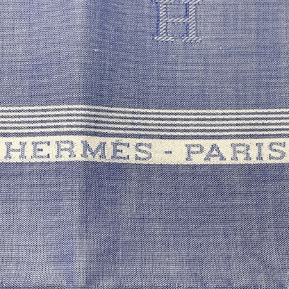 エルメス ハンカチ コットン100% ブルー系 レディース HERMES