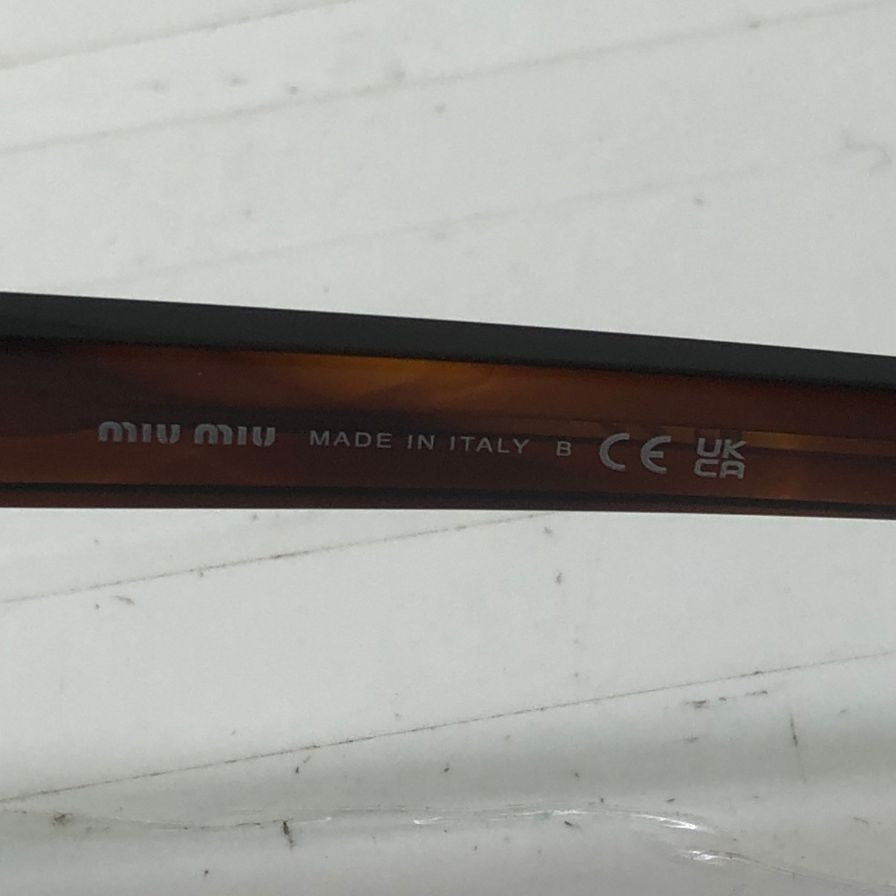 ミュウミュウ サングラス べっ甲 SMU A08ｰF レディース 61□12 26Eｰ80Q 140 2N MIUMIU【AFI18-2】