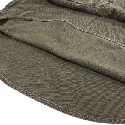 ダブルアールエル ヘンリーネックシャツ サーマル 1つ星タグ カーキ メンズ サイズS RRL RALPH LAUREN【LA】