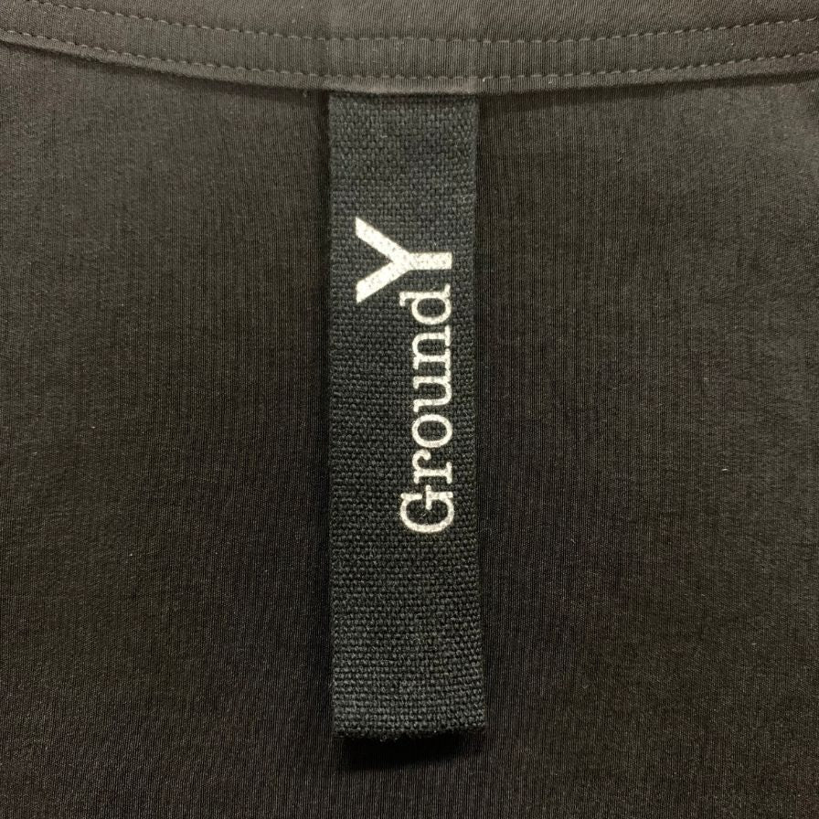 美品◆グラウンド ワイ ヨウジヤマモト 24AW カットアウトシャツ ブラック メンズ サイズ3 GO-B13-500 Ground Y YOHJI YAMAMOTO 【AFB47】
