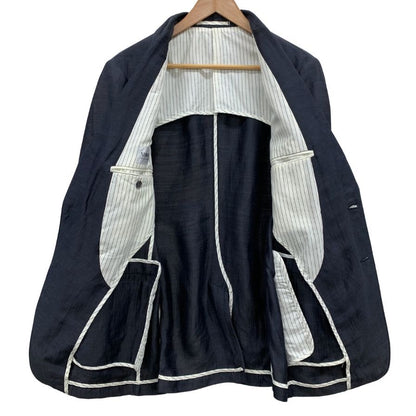 美品◆アルマーニコレッツィオーニ テーラードジャケット ウール リネン グレー系 メンズ サイズ46 ARMANI COLLEZIONI 【AFB27】