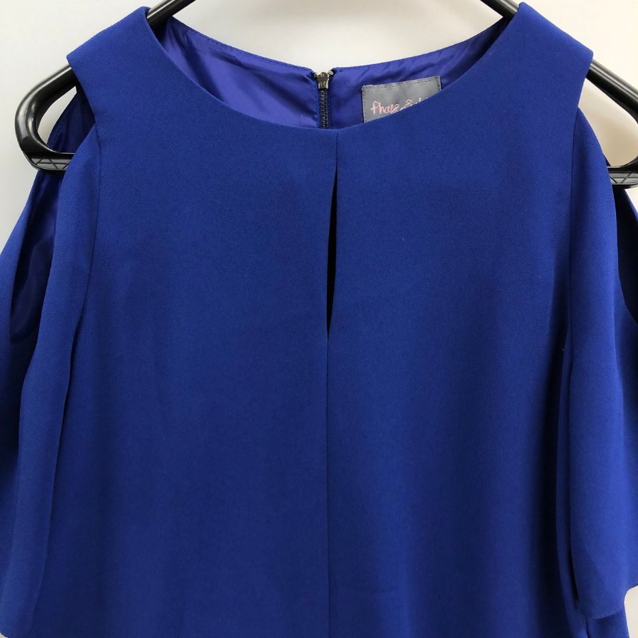 極美品◆フェイズエイト 半袖ワンピース ネイビー サイズ8 Phase Eight 【AFB37】