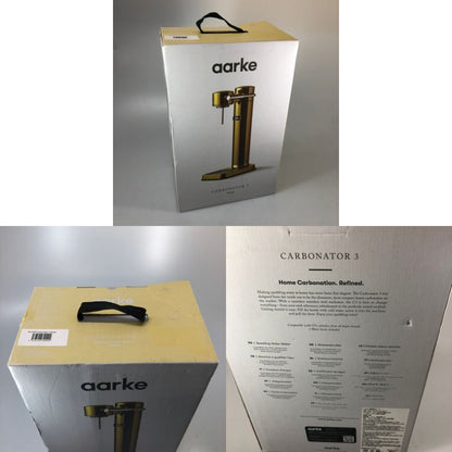 アールケ カーボネーター3 炭酸水メーカー ゴールド aarke carbonator 3【AFE13】【中古】