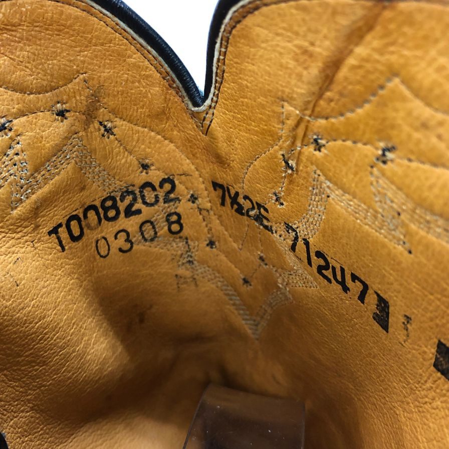 ルケーシー 2000 ウエスタンブーツ ブラック メンズ サイズ7.5E T0082C2 Lucchese 約25.5cm【AFC30】