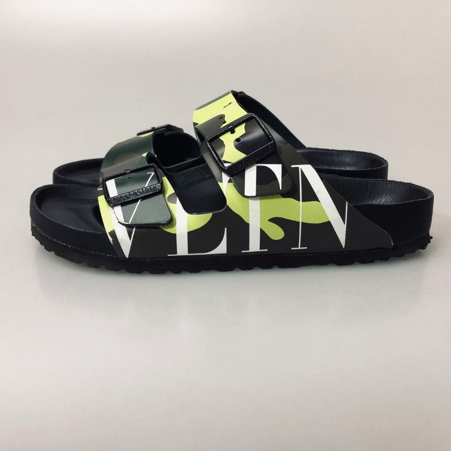 ヴァレンティノ ガラヴァーニ×ビルケンシュトック サンダル アリゾナ 迷彩柄 メンズ サイズ41 VALENTINO GARAVANI×BIRKENSTOCK 約26.5cm【AFC34】