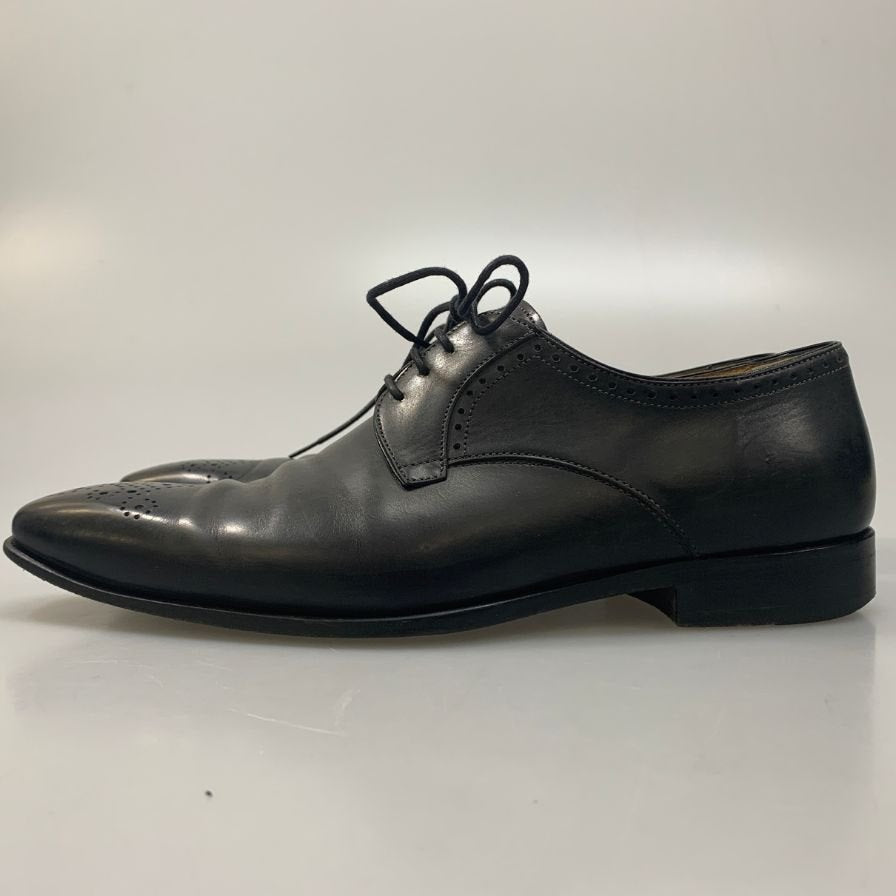 フランチェスコ ベニーニョ  パンチング チップ 3609 メンズ 7ハーフ  ブラック FRANCESCO BENIGNO 約26.5cm【AFC46】