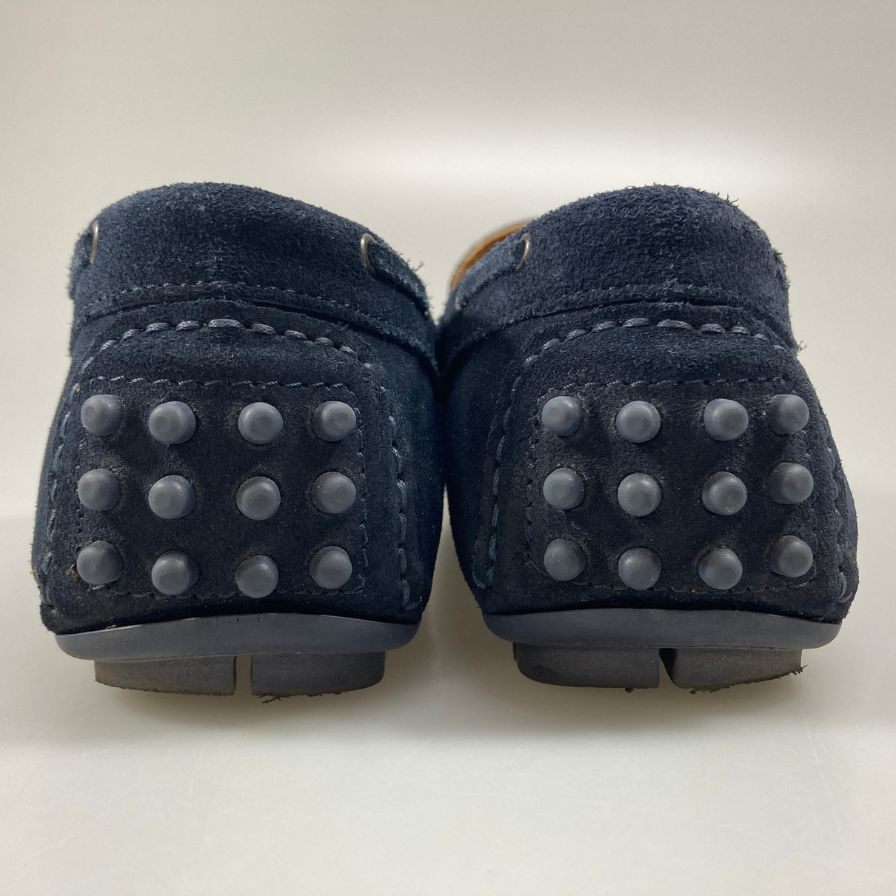 バーニーズニューヨーク ドライビングシューズ スエード モカシン メンズ ネイビー サイズ42 BARNEYS NEWYORK 約27.0cm【AFC32】