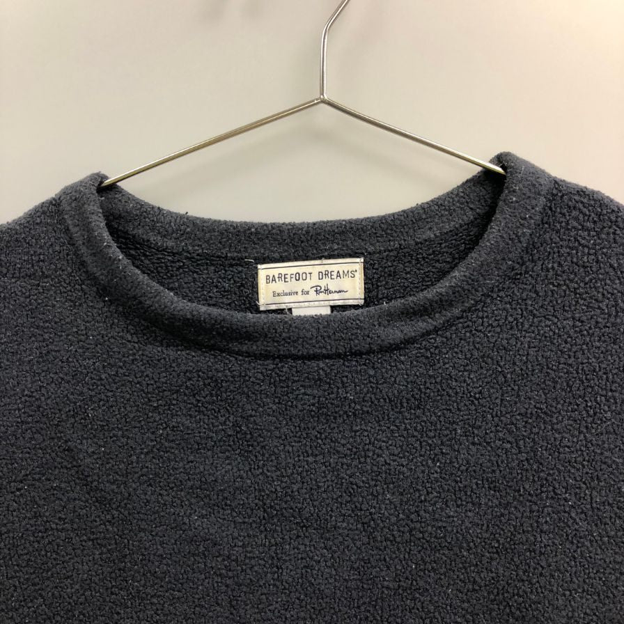 中古◆ベアフット ドリームズ フォー ロンハーマン トップス トレーナー パイル生地 メンズ サイズS ネイビー系 BAREFOOT DREAMS for Ron Herman 【AFA18】