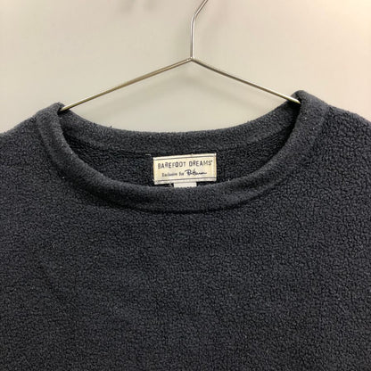 中古◆ベアフット ドリームズ フォー ロンハーマン トップス トレーナー パイル生地 メンズ サイズS ネイビー系 BAREFOOT DREAMS for Ron Herman 【AFA18】