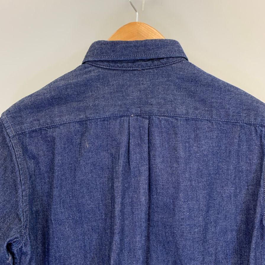 中古◆エル カネック デニムシャツ 日本製 メンズ インディゴ サイズM EL Canek 【AFB34】