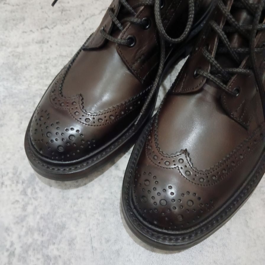 トリッカーズ カントリーブーツ ストウ カーフ エスプレッソ メンズ サイズUK7 Tricker's ブーツ 約25.5cm【LA】【中古】