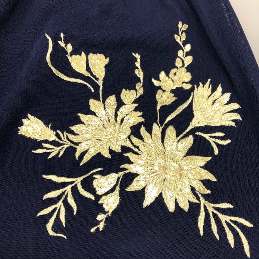 ヴィヴィアン タム スカート 刺繍 レディース サイズ0 ネイビー