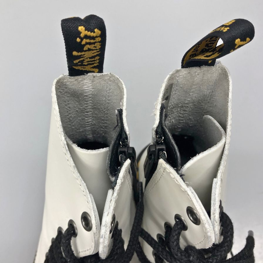 ドクターマーチン レースアップブーツ ジェイドン サイドジップ レザー 15265100 ホワイト レディース サイズUK4 Dr.MARTENS JADON 約23.0cm【AFD6】