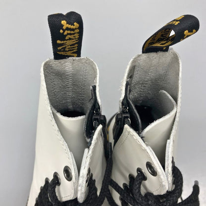 ドクターマーチン レースアップブーツ ジェイドン サイドジップ レザー 15265100 ホワイト レディース サイズUK4 Dr.MARTENS JADON 約23.0cm【AFD6】